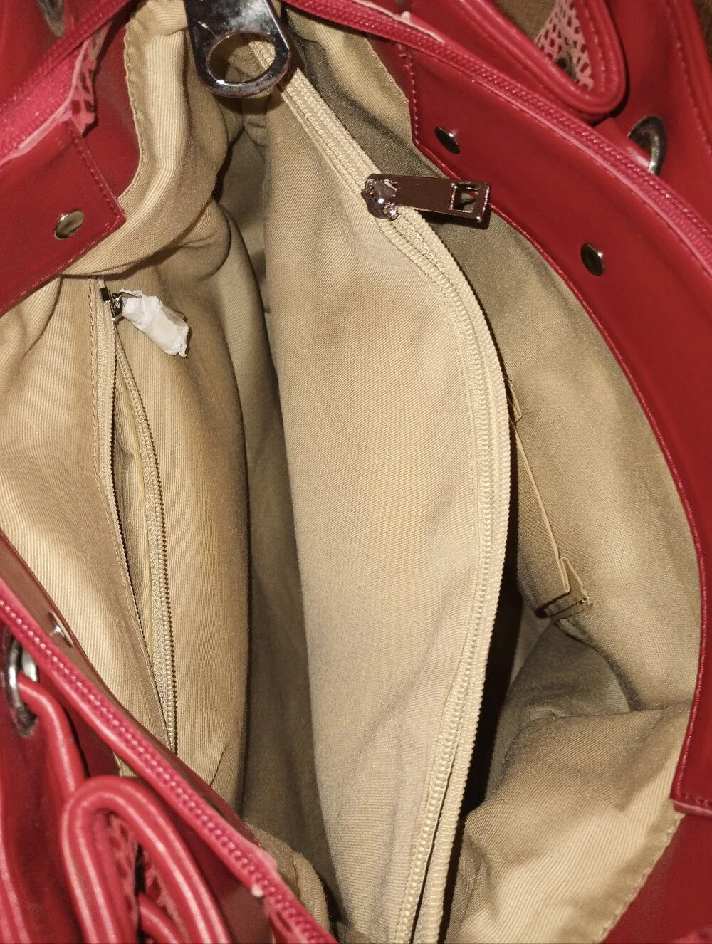 Red Snake-Texture Hobo Shoulder Bag